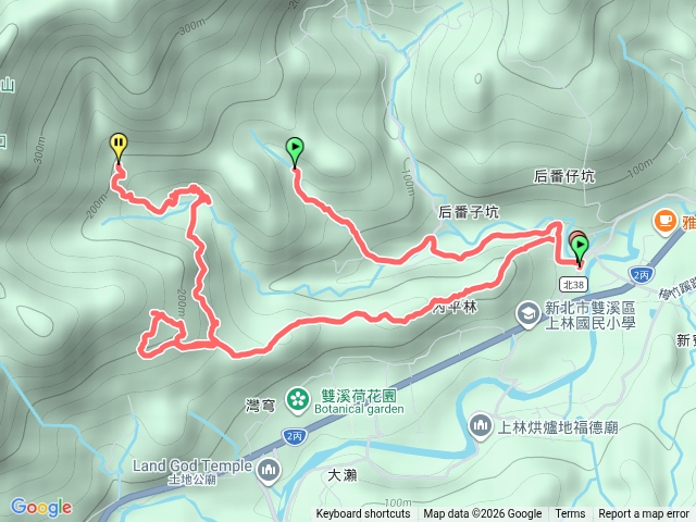 雙溪【三林ㄧ后雙土地公】O行：東內平林山、上林山、平林山、后番子坑山、武山煤礦預覽圖