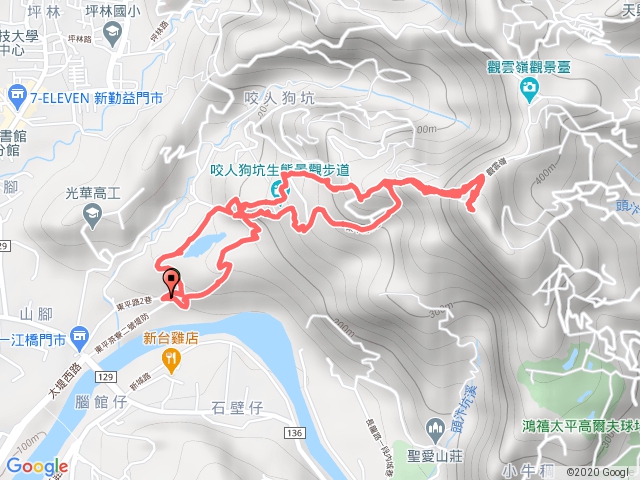 台中太平三汀山登山步道8字型20181021
