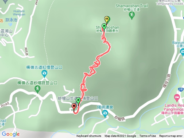 紗帽山大埔登山口來回