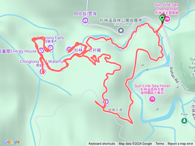 杉林溪越嶺步道，青龍瀑布，石井磯預覽圖