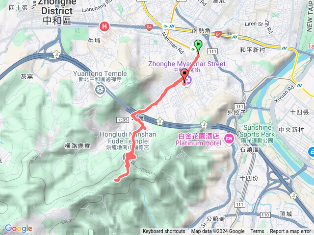 南勢角站烘爐地南勢角山華新街