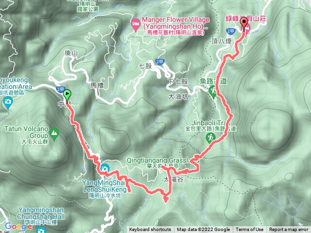 陽明山魚路古道北段(中湖--八煙)