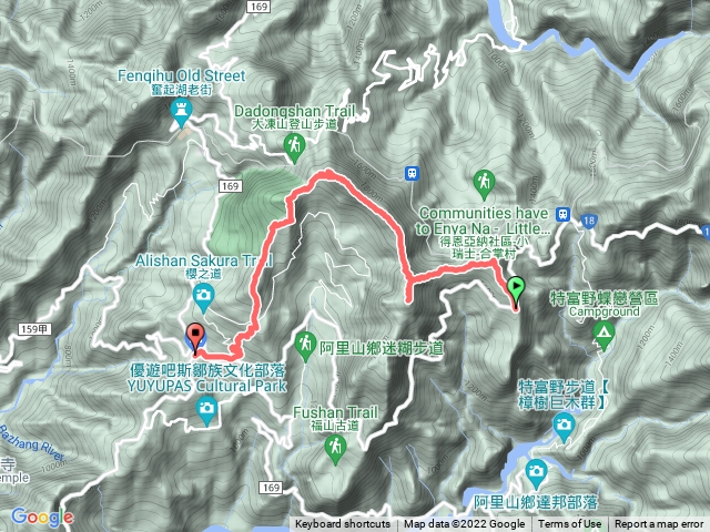頂湖五連峰 凸龜山 芙蓉山 大凍山 霹靂山 樂野山