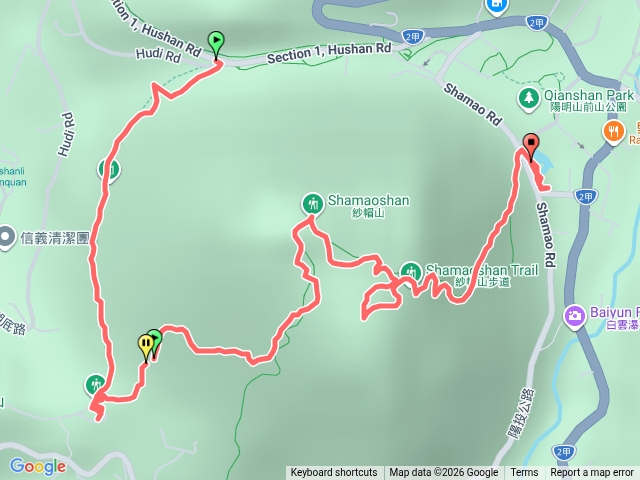 橫嶺古道風動石登山口-紗帽山紅壇登山口-大埔路線-太子亭-紗帽山-舉人旗竿座-陳何界石-605峰-陽明湖路線-陽明湖預覽圖