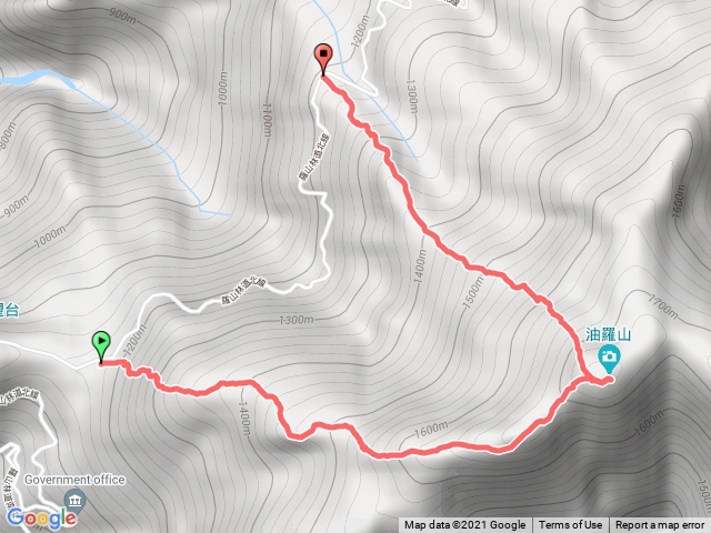 油羅山1登進2登出