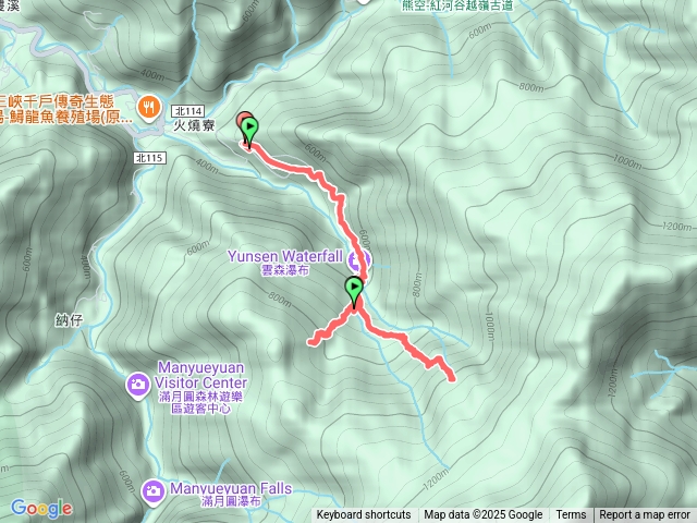 雲森瀑布-組合山(沒登頂)-水源區