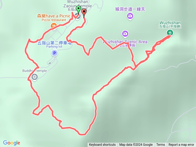 灶君堂-仙洞步道-五指山O形預覽圖