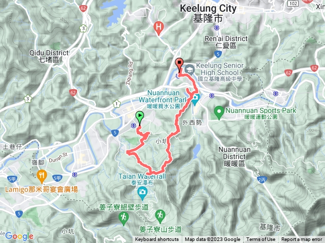 基隆七上八下縱走行程-益壽山.臥龍山,拔西猴山,三疊山,八堵山