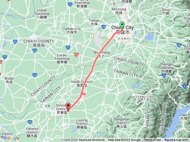 嘉義市到新營