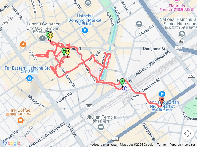 2025.5.25.新竹舊城區健行（新竹車站.城隍廟.公會堂.護城河）