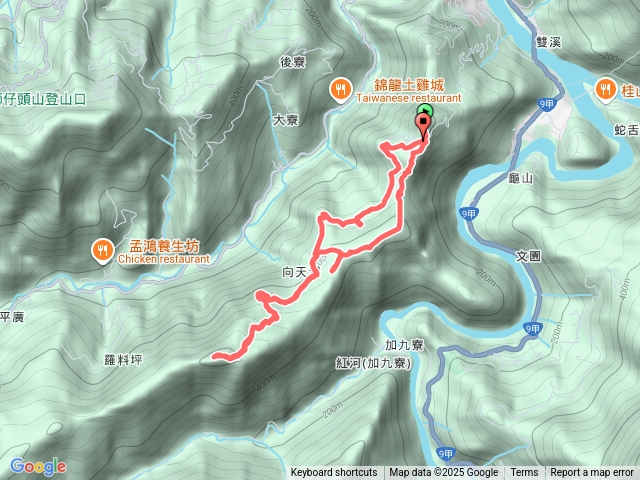 菜刀崙-四寮山-向天湖山環走，路況不優，慎入