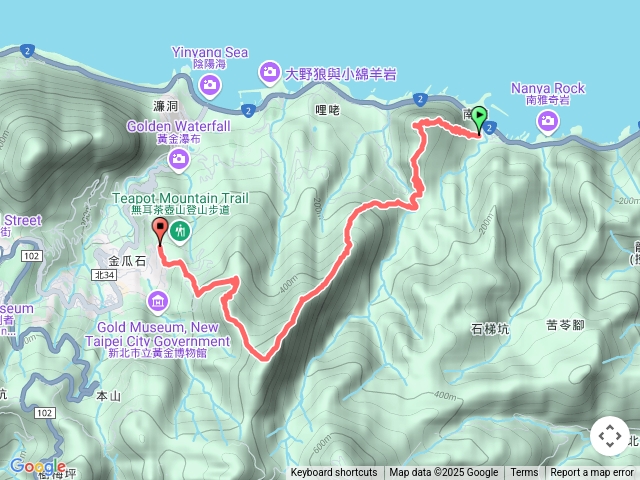 劍龍稜至無耳茶壺山