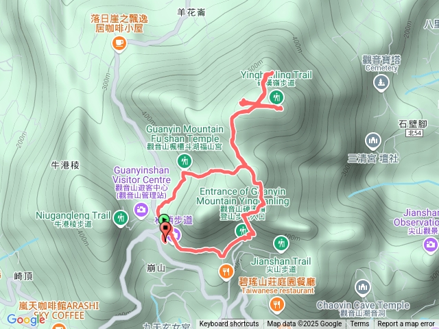 觀音山登山口經水路硬漢嶺