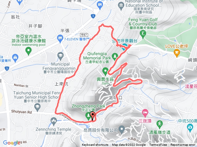 蜈蚣岩、丘逢甲公園