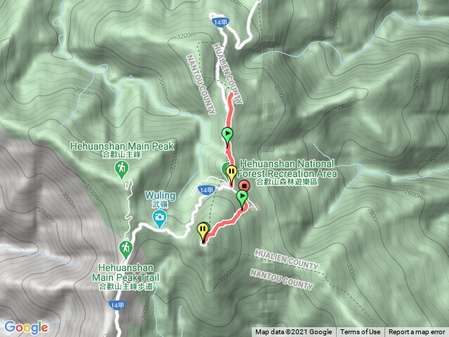 合歡石門與東峰
