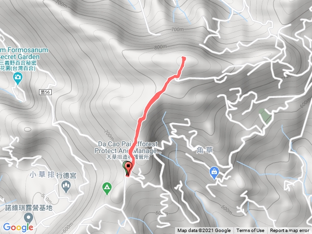 苗栗三義_小百岳關刀山_苗56鄉道茶亭來回路線