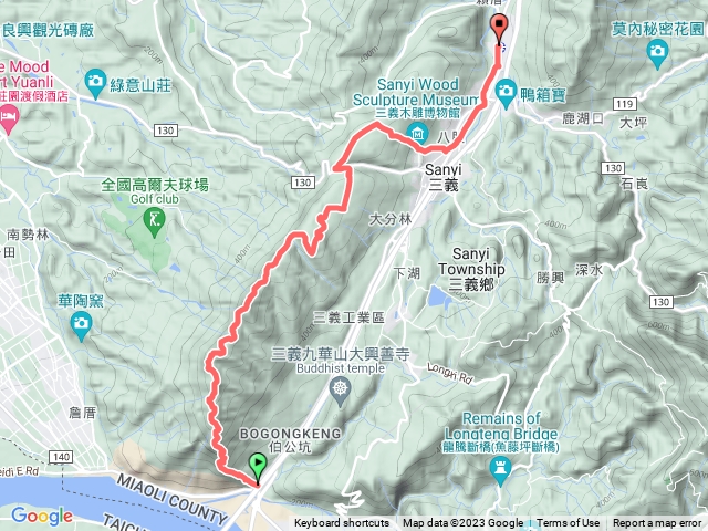 火炎山 - 慈濟茶園 - 四月雪小徑 - 三義火車站