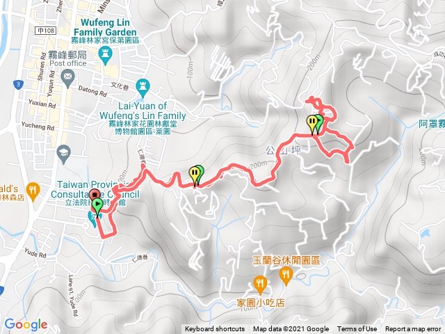 台中霧峰中心瓏登山步道阿罩霧山