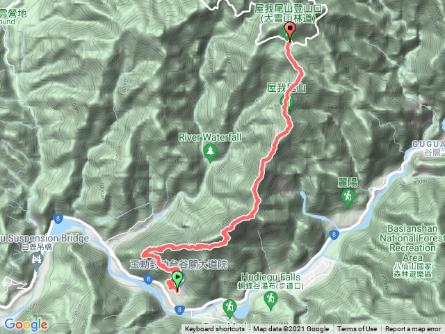 台中谷關東卯山縱走屋我尾山