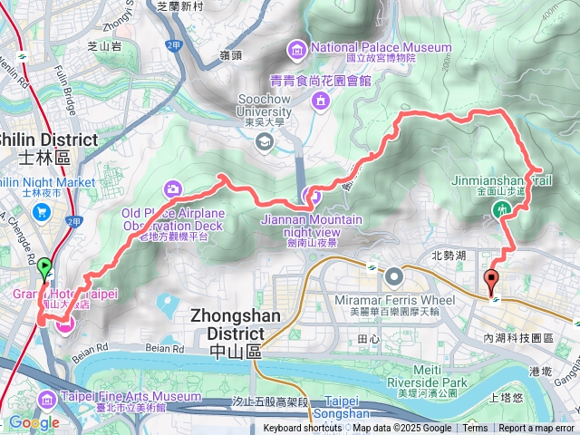 劍潭西湖縱走（捷運）