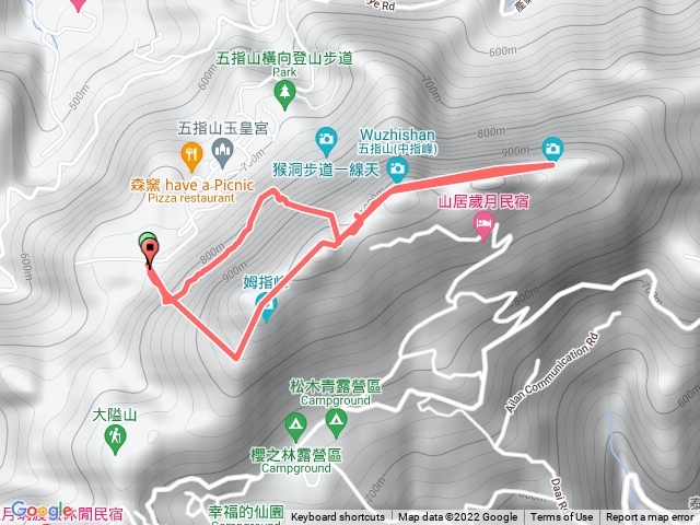 新竹五指山，一線天。  小菜