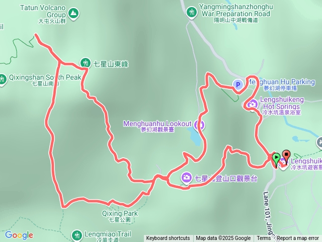 七星山-冷水坑起登