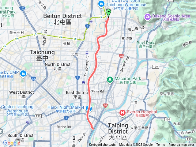 台中 旱溪東岸自行車步道