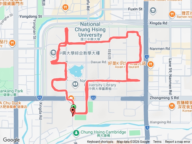 興大慢跑（Yi）繼續轉動直到最後一秒鐘