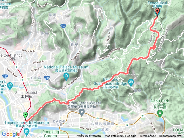 劍潭山到風櫃嘴