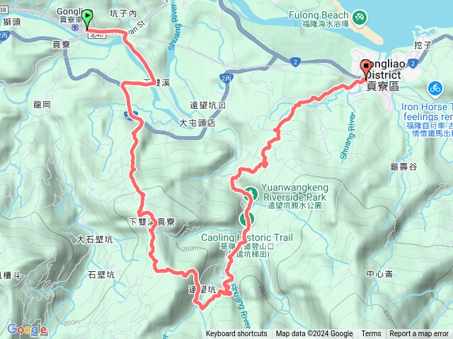 貢寮-遠望坑山-陸軍路-福隆車站