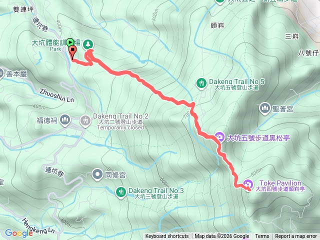 大坑頭嵙山（步道1接步道5折返）