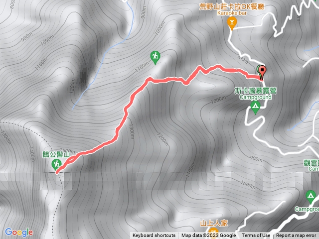 鵝公髻山第二登山口原路來回