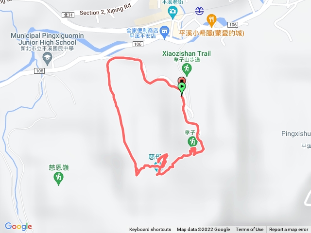 孝子山登山步道，土地公廟，孝子山，慈母峰，普陀山，虎嘴口停車場
