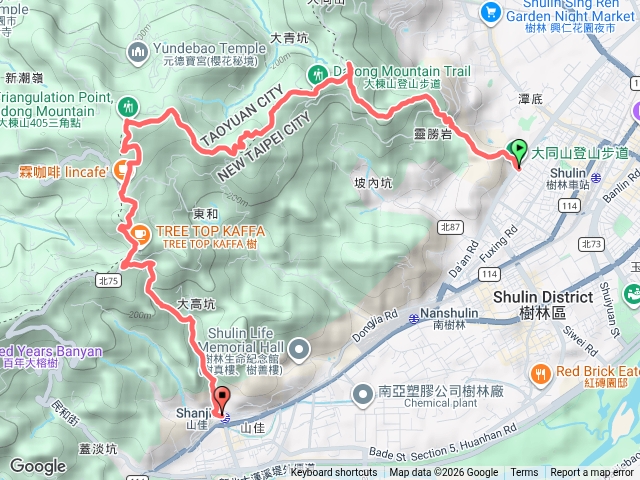 樹林山佳縱走預覽圖