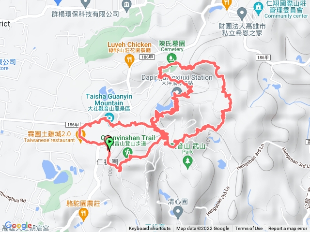 高雄市大社區觀音山4峰8字型登山步道健走(2)