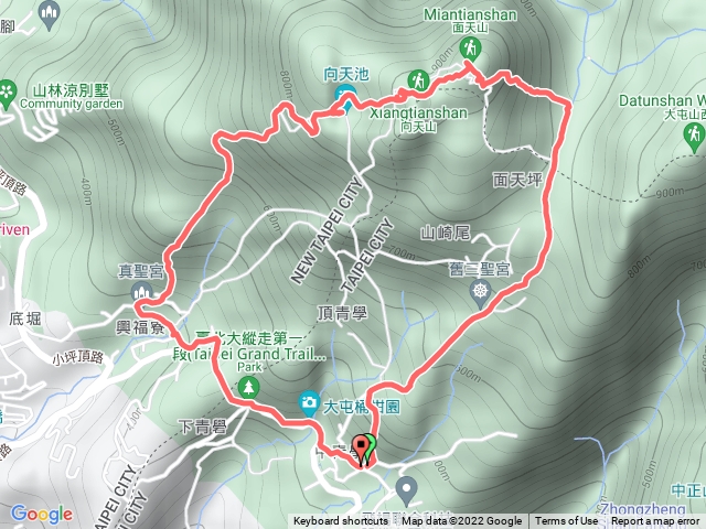 面天山 向天山O縱