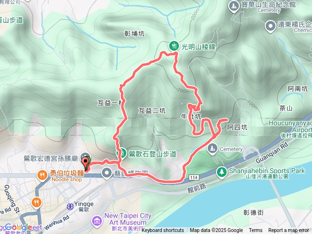 鶯龜O形（鶯歌石山.牛灶坑山.龜公山.阿四坑山