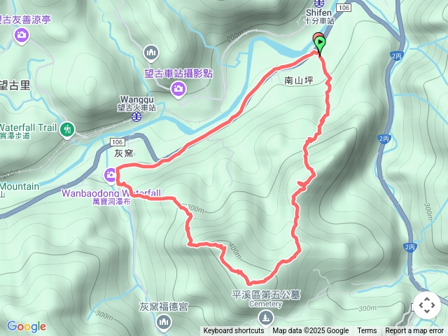 2025-06-01南山坪福德宮-平湖尖-南山坪山-司公碗帽山-灰窯山-靜安路三段 O型走