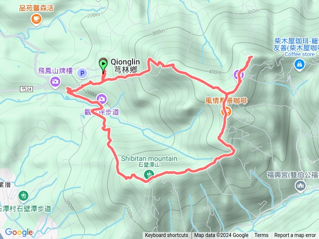 新竹芎林小百岳飛鳳山觀日坪古道預覽圖