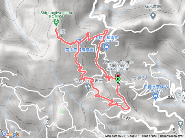 南山寺獅公髻尾山