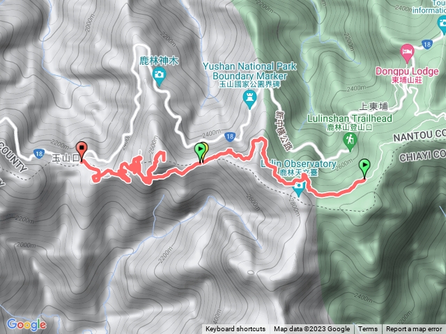 玉山林道上石山