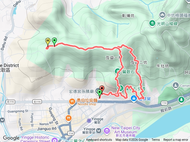 孫龍步道二坑步道光明稜線忠義宮折返下切鶯歌石步道孫龍步道預覽圖
