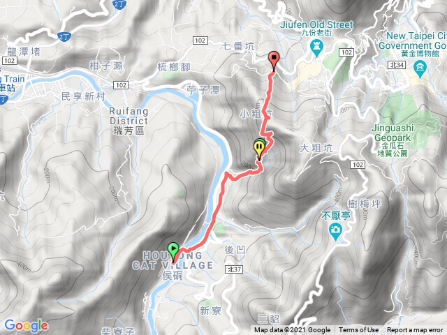 侯硐車站 往九份小粗坑古道