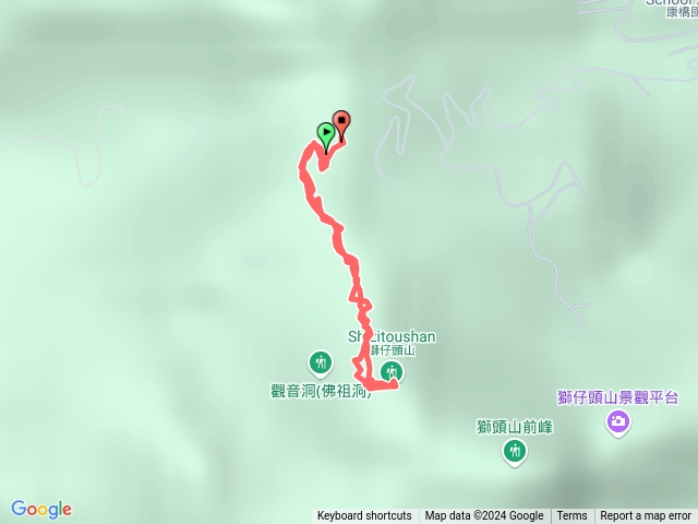 獅仔頭山小百岳攻頂線預覽圖