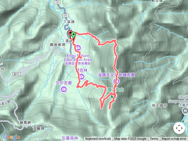溪頭北嶺支線之台寅山南嶺第一涼亭溪頭園區