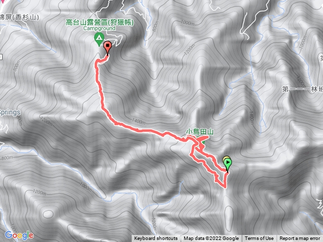 2022.7.16 高島縱走不趕時間（中間訊號不太穩）