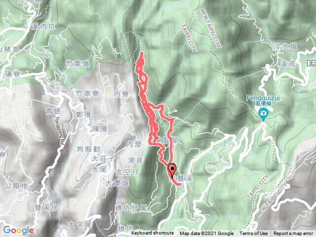 1100918陽明山登峰圳、坪頂古圳+大崎頭、內雙溪古道+聖人瀑布O型緃走