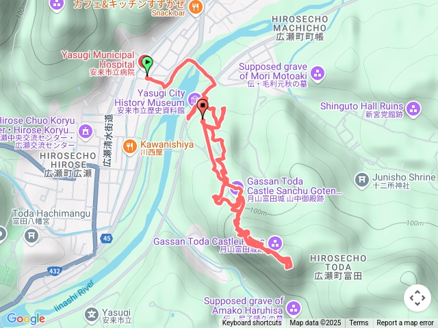 日本100名城-月山富田城(月山)