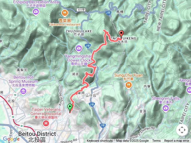 20250601天母水管路-苗圃-七星山-七星山東峰-冷水坑