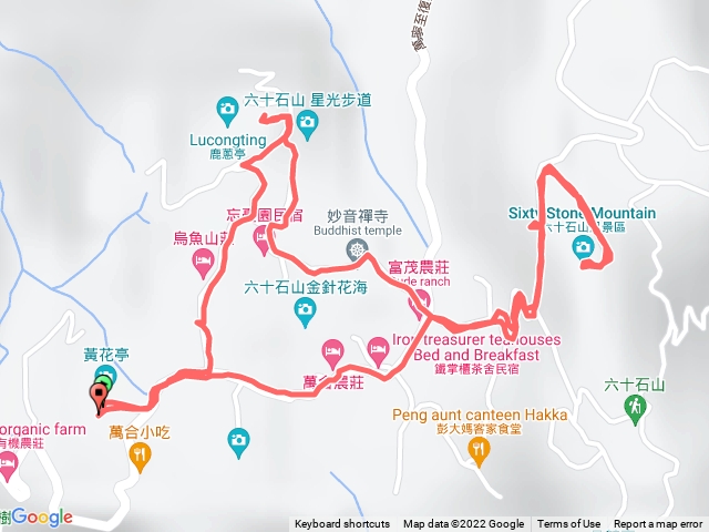 六十石山行走路線安